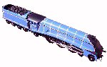 Photo of Class A4 steam engine model